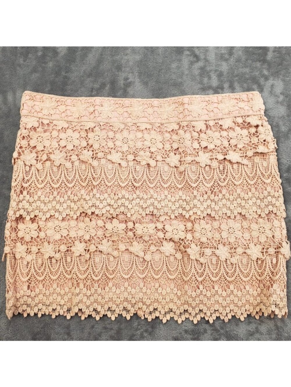 American Eagle Outfitters Skirt Blush Pink Size 6 Lace Cottagecore Preppy Boho